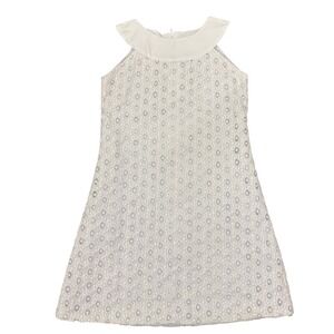 Susanne Lively Designs Kids White Lace Dress Size 8‎ Sleeveless Collar